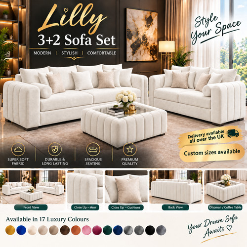 Luxury 3 seater linen - luxury,