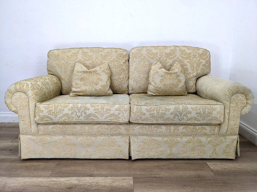 Sofa seater cream damask - cream,