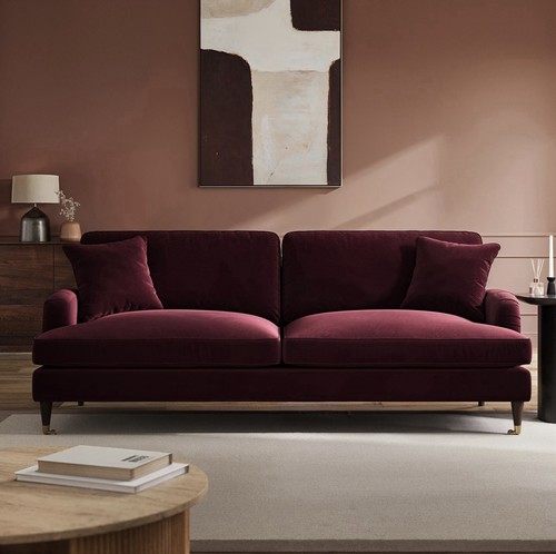 Four seater sofa - velvet, couch
