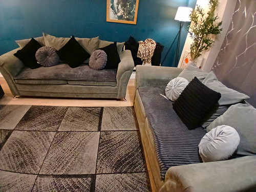 Seater linen blend sofa - blend,