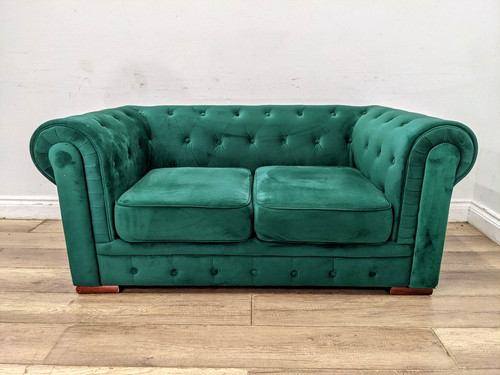 Sofa seater green - seater, velvet