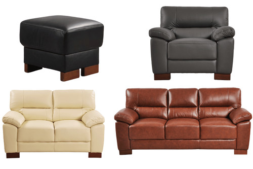 Genuine leather sofa - genuine,