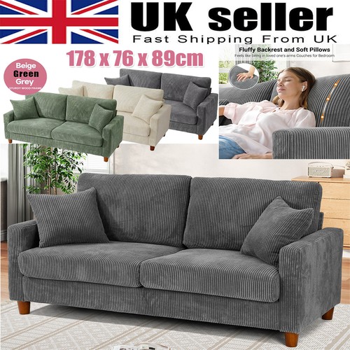 Corduroy sofa seater modern - sofa,