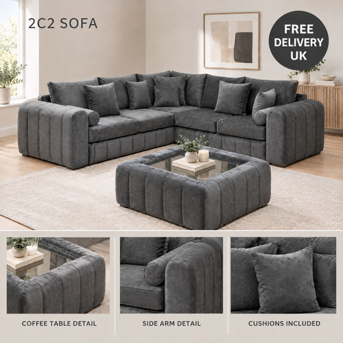 Modern corner shape sofa set - shape,