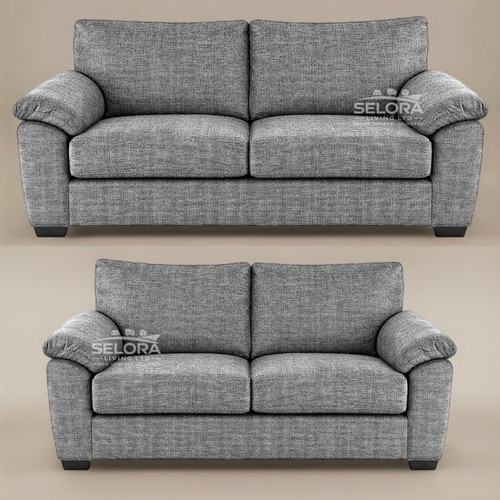 Amalfi grey woven fabric sofa - amalfi,