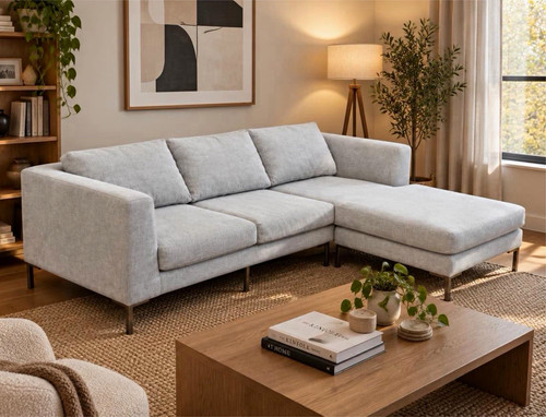 Shape grey sofa left - l, or