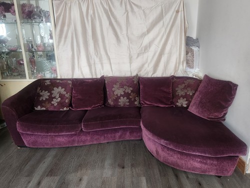 Dark purple sofa - dark,