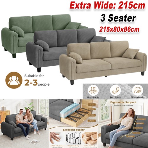 Modern waffle fabric sofa - waffle, 3